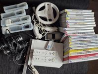 Wii med spel+tillbehör