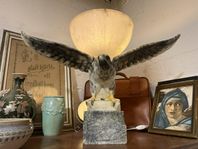 Mäktig bordslampa i marmor