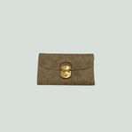 Louis Vuitton Mahina Amelia Wallet in Taupe Leather