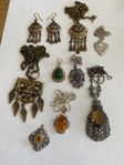 Broscher, halsband, armband, ringar, örhängen