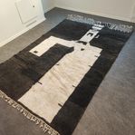 Ny äkta handgjord Marockansk Berber ull matta 200×300 cm