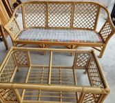 Rottingmöbler (loungeset)