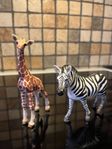 schleich zebra och giraff 