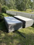 Elektrisk dubbelsäng 2×90 cm – med Intelligel & IKEA-mad
