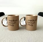 Bloomingdale's Medium Brown Mug, 33 cl, 2 st