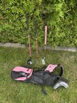 Golfset knatte junior 3 klubbor + bag