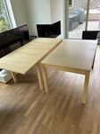 2 IKEA matbord lackad björkfaner