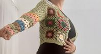 Vintage Crochet Cropped Cardigan