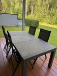 utebord +4 stolar