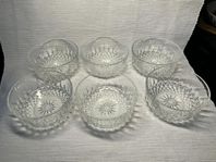 Cristal D'Arques France med  Arcoroc 6 st desertskålar