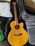 Ibanez elektro akustisk gitarr väska och Makala ukulele 