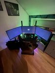 3 st simulator skärmar.