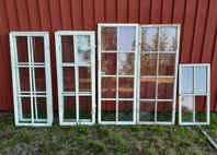 Gamla enkelglasbågar med spröjs