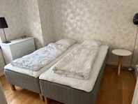 IKEA Skotterud 90x200 cm, 2 st medium fast mörkgrå