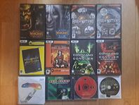 Diverse gamla PC-spel