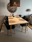 Matbord + 8 stolar