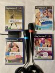 SingStar PS2-paket Nostalgiska Hits! – Mikrofoner + 4 spel