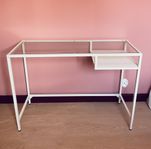 IKEA Vittsjö Skrivbord Sminkbord Vit glas