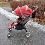 Baby Jogger City Mini röd inkl regnskydd barnvagn