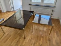 glasbord soffbord samt sidobord