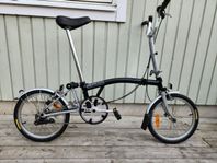 Brompton 3-växlad, hopfällbar 