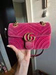 gucci marmont mini velvet rosa