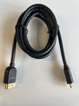 Mini HDMI till HDMI 2.1 kabel , 1,65m
