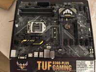 ASUS TUF B360-Plus Moderkort // Intel Core i5 8400 2.8GHz