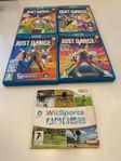 4 spel just dance+wii sports