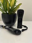 Motion plus kontrol+nunchuck -svart-till Nintendo wii