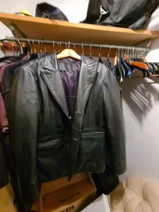 Läderjacka blazer oanvänd