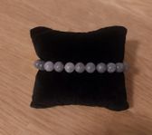 Grå Agat Kristallarmband