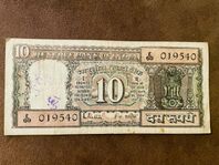 Indisk Sedel - 10 Rupees 1857