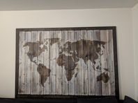 Canvas världskarta 