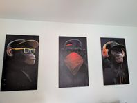Canvas (hear no evil see no evil speak no evil)