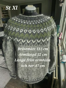 Handstickad Islandströja 