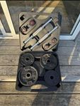Domyos hantelset 20 kg.