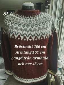 Handstickad Islandströja 