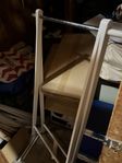 Klädhängare för galge, fällbar, vit