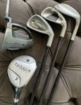Barnklubbor Future Golf, bag, bollar