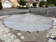 Runt pooltäcke 5,5 meter i diameter