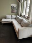 Posh Living soffa Petito med divan - ljusgrå