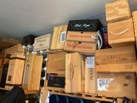 Begagnade trälådor från vin-whiskyproducenter