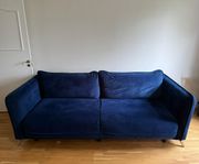 Sweef Räven Bäddsoffa - Blå sammet