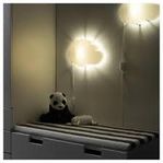 2 x Vägglampa Ikea drömsyn inkl. lågenergilampa 