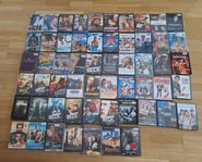 DVD samling. 56 blandade titlar.