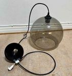 Rökfärgad rund lampa - billigt 