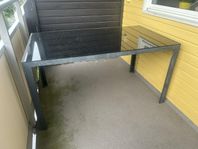 trädgårdsbord / glasbord / balkongbord 