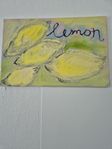 canvas tavla " citroner "