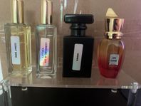 blandning av 4x30ml parfymer. Niche, designer och arabiska
